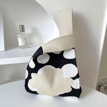 Load image into Gallery viewer, Cartoon Cute Panda Flower Knitted Shoulder Bag Handbag Casual Versatile Portable Wrist Bag Handbag for Women
