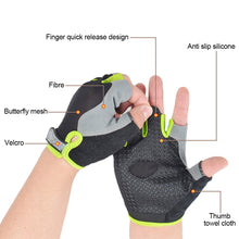 Load image into Gallery viewer, Outdoor Riding Half Finger Mesh Gloves Unisex Thin Quick Dry Fitness Driving Mountaineering Anti-Slip Shock Absorption Protective Gloves-Normal Version
