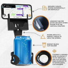 Load image into Gallery viewer, Universal 2 In 1 Anti-falling Car Water Cup Stand Holder Phone Mount Storage Water Cup Bottle Mobile Navigation Position Accessories
