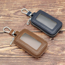 Load image into Gallery viewer, Car Key Case Leather Bag Wallet Housekeeper Holders Key Rings Home Key with Zipper Double-layer for Men &amp; Women
