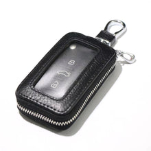 Load image into Gallery viewer, Car Key Case Leather Bag Wallet Housekeeper Holders Key Rings Home Key with Zipper Double-layer for Men &amp; Women
