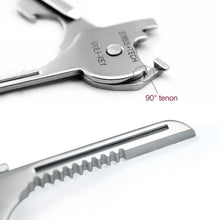 Load image into Gallery viewer, 1PC EDC Outdoor 6-In-1 Multi-Function Keychain Stainless Steel Mini Folding Knife Screwdriver Bottle Opener Outdoor Portable Tool
