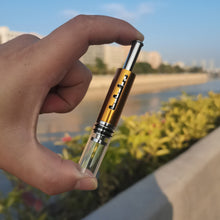 Load image into Gallery viewer, EDG Retractable Pipe Piston Tobacco Glass Tube Metal Strainer Dry Fired Cigarettes Set Tobacco Accessories For Men

