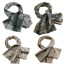 Load image into Gallery viewer, Military Field Camouflage Scarf Outdoor Riding Sunblock Multi-Color Small Square Towel Jungle Print Anti-Mosquito Anti-Sand Camouflage CS Breathable Headscarf
