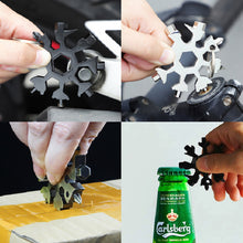 Load image into Gallery viewer, 18 In 1 Portable Mini Multi-Function Snow Wrench Tool Bottle Opener Screwdriver Hex Wrench Universal Tool Set

