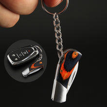 Load image into Gallery viewer, Raw Wood Handle Stainless Steel Knife Keychain Outdoor Portable Folding Fruit Knife Edc Emergency Pocket Mini Hanging Cutter
