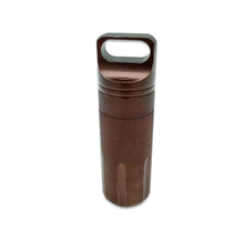 Load image into Gallery viewer, Outdoor Survival Equipment EDC Sealed Tank Portable Camping Mini Aluminum Alloy Water Bottle Emergency Medicine Storage Tank
