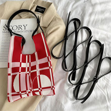 Load image into Gallery viewer, Adjustable Fashion Knitted Bag Single Leather Shoulder Bag Shoulder Strap Crossbody Bag Shoulder Strap Bag Accessories
