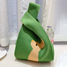 Load image into Gallery viewer, Bag Female Cartoon Rabbit Knitted One Shoulder Handbag Large Capacity Commuting Classroom Handbag Shopping Bag
