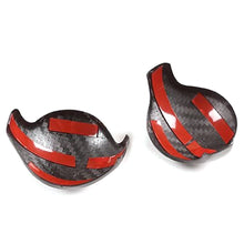 Load image into Gallery viewer, 2Pcs Carbon Fiber Car Interior Gear Shift Knob Trim Cover Red/Black For Ford Mustang 2015 - 2019
