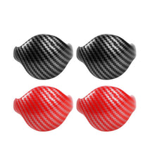 Load image into Gallery viewer, 2Pcs Carbon Fiber Car Interior Gear Shift Knob Trim Cover Red/Black For Ford Mustang 2015 - 2019
