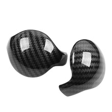 Load image into Gallery viewer, 2Pcs Carbon Fiber Car Interior Gear Shift Knob Trim Cover Red/Black For Ford Mustang 2015 - 2019
