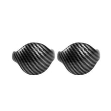 Load image into Gallery viewer, 2Pcs Carbon Fiber Car Interior Gear Shift Knob Trim Cover Red/Black For Ford Mustang 2015 - 2019
