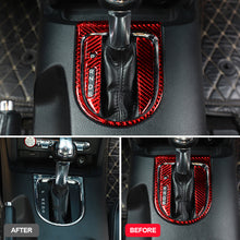 Load image into Gallery viewer, 4Pcs Car Carbon Fiber Gear Shift Box Panel Cover Trim Decorative Kit For Ford Mustang 2015 - 2019 ABS
