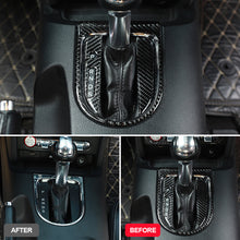 Load image into Gallery viewer, 4Pcs Car Carbon Fiber Gear Shift Box Panel Cover Trim Decorative Kit For Ford Mustang 2015 - 2019 ABS
