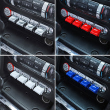 Load image into Gallery viewer, 4Pcs Car Interior Central Control Panel Button Decoration Modification Cover For 15-20 Ford Mustang
