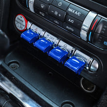Load image into Gallery viewer, 4Pcs Car Interior Central Control Panel Button Decoration Modification Cover For 15-20 Ford Mustang
