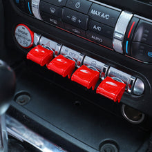 Load image into Gallery viewer, 4Pcs Car Interior Central Control Panel Button Decoration Modification Cover For 15-20 Ford Mustang
