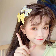 Load image into Gallery viewer, 2pcs/set Fabric Floral Bowknot Hair Clips Colorful Cute Children Hairpin Hair Ornament Hair Accessories
