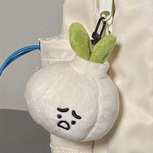 Load image into Gallery viewer, 1Pc Cute Garlic Plush Toy Cartoon Vegetable Pendant Soft Stuffed Doll Keychain Backpack Car Bag Key Ring Decor Kid Gift

