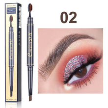 Load image into Gallery viewer, Double Headed Eyebrow Pencil Natural Waterproof Sweatproof Eyebrow Pencil Long Lasting Eyebrow Makeup Cosmetics
