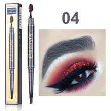 Load image into Gallery viewer, Double Headed Eyebrow Pencil Natural Waterproof Sweatproof Eyebrow Pencil Long Lasting Eyebrow Makeup Cosmetics
