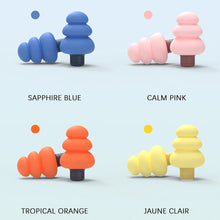 Load image into Gallery viewer, Soft Portable Silicone Anti-Noise Earplugs Noise Reduction Earplugs Washable Reusable Sponge Sleeping Earplugs
