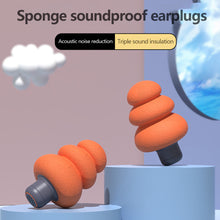 Load image into Gallery viewer, Soft Portable Silicone Anti-Noise Earplugs Noise Reduction Earplugs Washable Reusable Sponge Sleeping Earplugs
