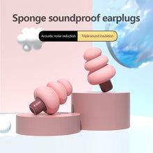 Load image into Gallery viewer, Soft Portable Silicone Anti-Noise Earplugs Noise Reduction Earplugs Washable Reusable Sponge Sleeping Earplugs
