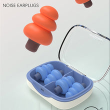 Load image into Gallery viewer, Soft Portable Silicone Anti-Noise Earplugs Noise Reduction Earplugs Washable Reusable Sponge Sleeping Earplugs
