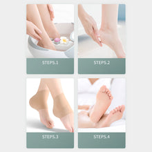 Load image into Gallery viewer, Silicone Heel Protector Moisturizing Anti Cracking Heel Care Socks Skin-friendly Breathable Heel Socks Foot Skin Care
