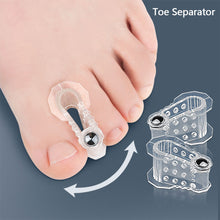 Load image into Gallery viewer, A-shaped Magnetic Toe Splitter Thumb Valgus Corrector Big Foot Bone Overlap Orthosis Clip Toe Separator Foot Care
