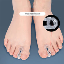 Load image into Gallery viewer, A-shaped Magnetic Toe Splitter Thumb Valgus Corrector Big Foot Bone Overlap Orthosis Clip Toe Separator Foot Care
