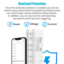 Load image into Gallery viewer, SONOFF SPM Smart Stackable Power Meter 20A/Gang Overload Protection Energy Consumption Monitoring Support SD Card Data Storage
