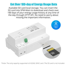 Load image into Gallery viewer, SONOFF SPM Smart Stackable Power Meter 20A/Gang Overload Protection Energy Consumption Monitoring Support SD Card Data Storage
