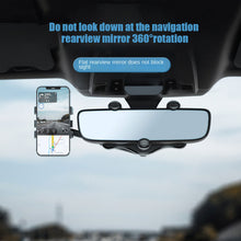 Load image into Gallery viewer, Rotatable and Retractable Car Phone Holder Rearview Mirror Driving Recorder Bracket DVR/GPS Mobile Phone Support with Cable
