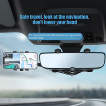 Load image into Gallery viewer, Rotatable and Retractable Car Phone Holder Rearview Mirror Driving Recorder Bracket DVR/GPS Mobile Phone Support with Cable
