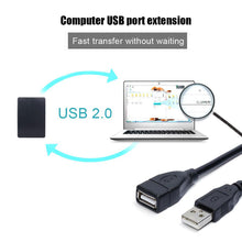 Load image into Gallery viewer, USB 2.0 Cable Extension Cable 0.6m/1m/1.5m Wire Data Transmission Line Superhighspeed Data Extension Cable For Display Projector
