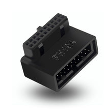Load image into Gallery viewer, Computer Motherboard Header Adapter USB 3.0 19P/20P 90 Degree Desktop Converter Desktop Computer Accessories
