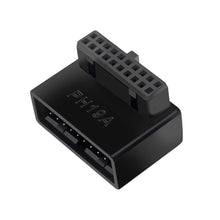 Load image into Gallery viewer, Computer Motherboard Header Adapter USB 3.0 19P/20P 90 Degree Desktop Converter Desktop Computer Accessories

