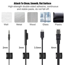 Load image into Gallery viewer, 10/20/50PCS Cable Organizer Clips Wire Winder Holder Earphone Mouse Cord Clip Protector USB Cable Management Clips Wire Manager
