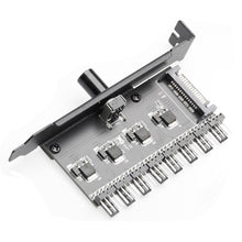 Load image into Gallery viewer, 12V 1 To 3 8 Way PC Case Cooling Fan Hub 4Pin 3Pin Speed Controller Practical Regulator Splitter Computer Adapter
