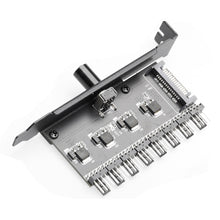 Load image into Gallery viewer, 12V 1 To 3 8 Way PC Case Cooling Fan Hub 4Pin 3Pin Speed Controller Practical Regulator Splitter Computer Adapter
