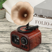 Load image into Gallery viewer, Desktop Music Box Turntable Shape Small Size Rotated Retro Style For Creative Decoration
