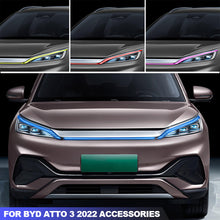 Load image into Gallery viewer, 3Pcs Car Light Eyebrow Sticker Decoration Modification Light Film For Byd Atto 3 2022 Accessories
