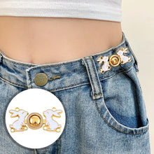 Load image into Gallery viewer, Detachable Button Adjustable Tightening Waist Clip Vintage Metal Cheongsam Fasten Buckle Skirt Pants DIY Clothing Accessories
