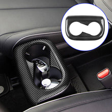 Load image into Gallery viewer, Carbon Fiber Car Center Console Water Cup Holder Decoration Cover Trim Stickers for Hyundai Aini Krypton 5 IONIQ 2022+
