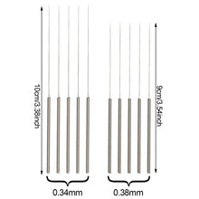 Load image into Gallery viewer, 10Pcs Stainless Steel Nozzle Cleaning Needles Tool 0.34mm 0.38mm Drill Cleaner Kit For Car Niper Nozzle Water Outlet DIY Parts
