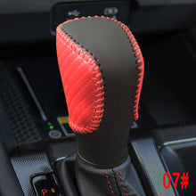 Load image into Gallery viewer, Leather Car Gear Shift Collars Head Knob Handbrake Grip Cover for Honda Civic 2016-2019 Fit 2020 2021 Accord 2014 - 2019
