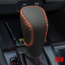 Load image into Gallery viewer, Leather Car Gear Shift Collars Head Knob Handbrake Grip Cover for Honda Civic 2016-2019 Fit 2020 2021 Accord 2014 - 2019
